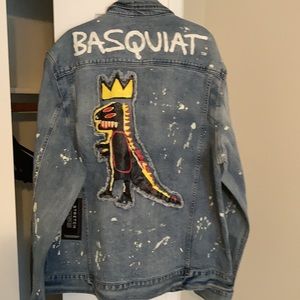 Limited Edition Sean John “Jean-Michel Basquiat” denim jacket size XXL. BNWT